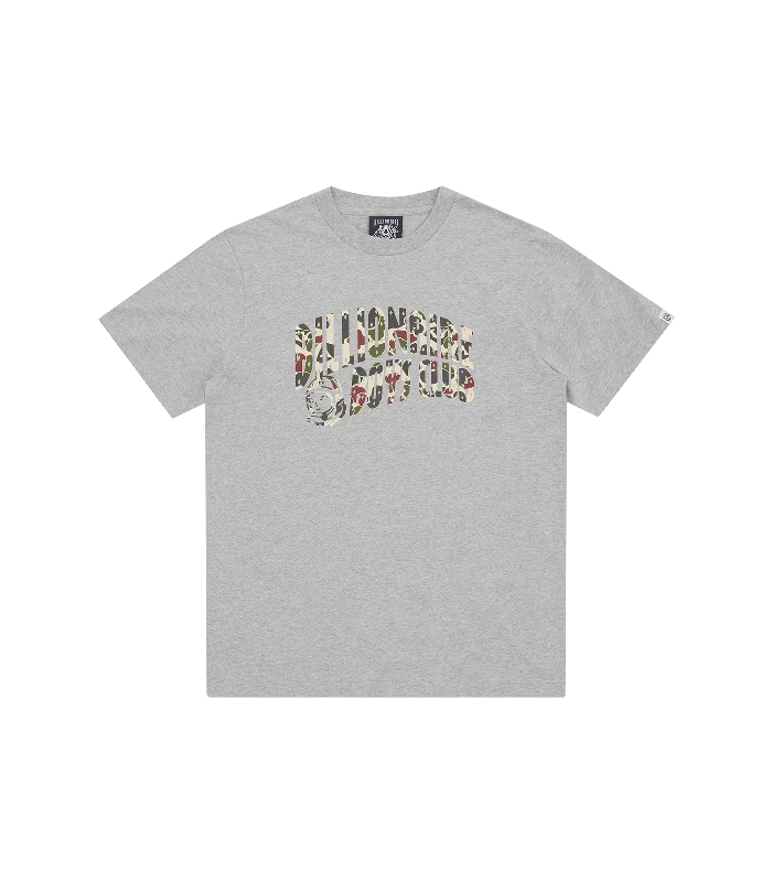 DUCK CAMO ARCH LOGO T-SHIRT - HEATHER GREY