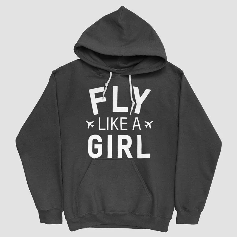 Fly Like A Girl - Pullover Hoodie